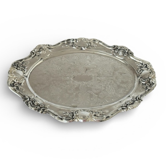 Towle | Kitchen | Towle Silverplate Serving Tray In The Vintage Chased ...